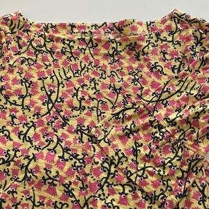 Lilly Pulitzer, Leila top bell sleeve boat neck blouse, three-quarter sleeves M